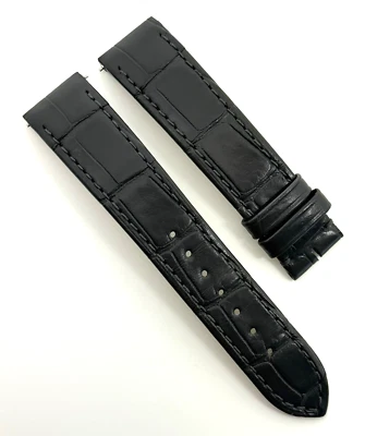 Cartier Santos 17.5mm x 16mm Gray Alligator Watch Strap KDB3AM18 Authentic OEM - Image 1 of 4