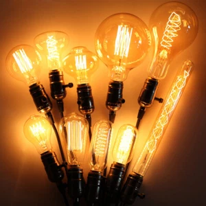Retro Style Edison Bulbs 40W B22 Bayonet Cap Vintage Filament Decor Light Bulb - Picture 1 of 33
