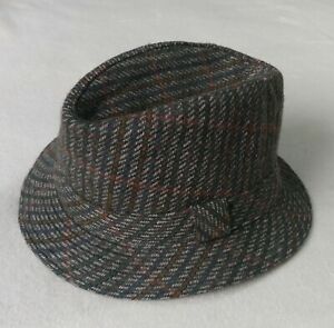 Vintage 70s Mayser Trilby Alpaca Wool Men's Green Hat Rare Size 55 cm Top