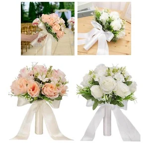 Bridal Bouquets Vintage Style Toss Bouquet Bridal Hand Flower for Decor - Picture 1 of 20