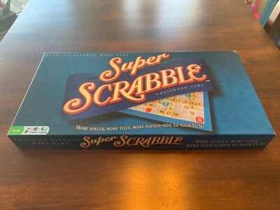 Super Scrabble Winning Moves by Hasbro 2004 Board Game 200 Tiles OPEN BOX - Image 1 of 4