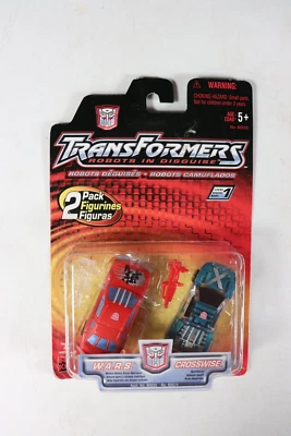 Transformers Robots in Disguise 2001 Crosswise & W.A.R.S. 2-Pack Hasbro New bsk - Image 1 of 3