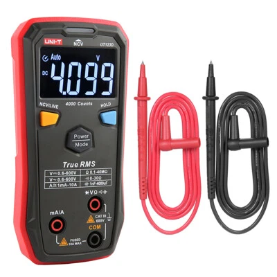 UNI-T UT123D Smart True RMS Multimeter Digital AC/DC Current Volt Ohm Cap Tester - Image 1 of 4