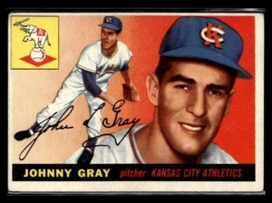 1955 Topps Baseball #101 Johnny Gray Rookie Karte - VGEX #5595 - Bild 1 von 2