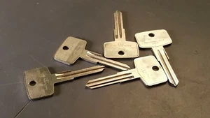 Lot of 5 Vtg Cole VL5 Keys Uncut Blanks National Key USA - Picture 1 of 9