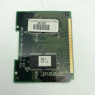 Compaq 8MB Memory # 213536-001 LTE 5000 5400 Series Kingston KTC-E5000 8 mb 1pc - Image 1 of 4