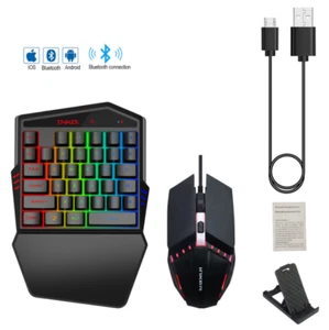 1Set Bluetooth Wireless Game Keyboard Mouse Combo for Phone/Andriod/ iOS/ PC - Picture 1 of 12