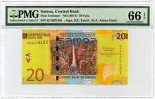 SAMOA 20 TALA ND 2017 P 40 GEM UNC PMG 66 EPQ