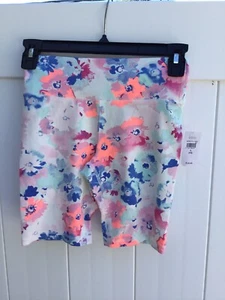 NWT. Gap Fit Girls Kids Bike Shorts Size Large (10-11)  White, Blue, Orange Mint - Picture 1 of 2