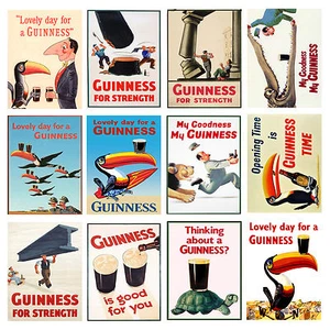 Guinness Retro metal Sign vintage pub man cave shed Kitchen - Picture 1 of 13