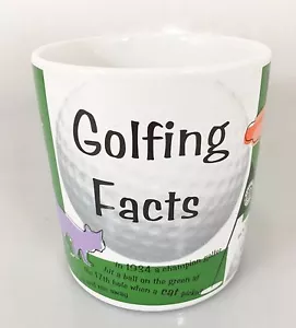 Starbucks Golfing Facts Coffee Mug Cup 1997 Oversize 16 oz Daleet Zigelboim - Picture 1 of 5