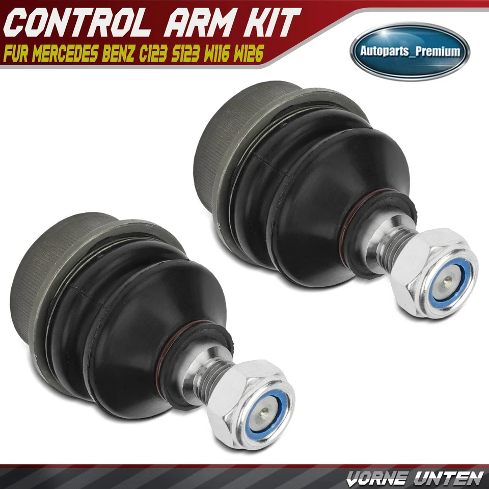 2x Rótulas inferiores delanteras para Mercedes-Benz 240D 280E 380SE 450SE 500 560SEL Foto 1 de 4