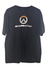 Overwatch Shirt Mens 2XL Black Short Sleeve Spell Out Graphic Blizzard Promo
