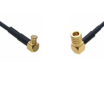MCX Male Right Angle to SMB Female Elbow 0.5~15FT Cable For Antenna Radio wifi - Image 1 of 3