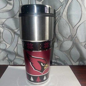 Arizona Cardinals Coffee Mug Travel Tumbler Cup 16oz With Slide Lid - Picture 1 of 3