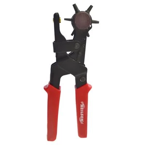 Heavy Duty Revolving Leather Punch Pliers Round Hole Marker Belt Strap 6 Sizes - Picture 1 of 3