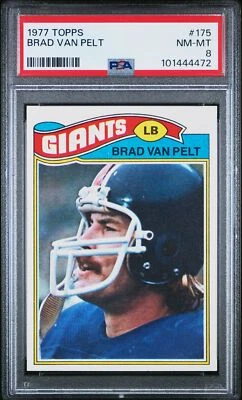1977 TOPPS #175 BRAD VAN PELT PSA 8 - Image 1 of 2