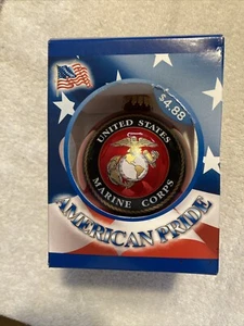 Ornamento del Cuerpo de Marines de Estados Unidos ~ Orgullo Americano.  Hecho en USA - Imagen 1 de 1