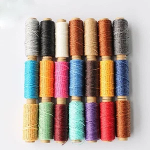 1mm 150D Handicraft DIY Hand Stitching Leather Waxed Thread Cord Sewing Line - Picture 1 of 20