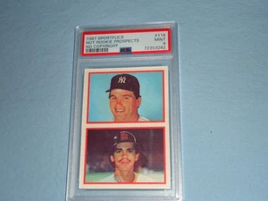 1987 Sportflics Hot Rookie Prospects Baseball Card 118 PSA 9 Mint 72353282 - Picture 1 of 3