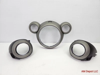2012 Mini Cooper S Countryman R60 Speedometer Vent Trim Ring Set Anthracite - Image 1 of 4
