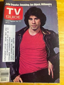 Jan 1 1977 John Travolta TV Guide DC Metro - Picture 1 of 3