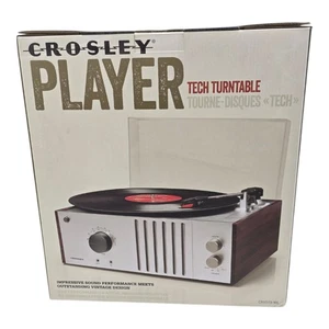 Crosley Player Tech 3-Speed Turntable Record Player with AM/FM Radio CR6017A-MA - Picture 1 of 3