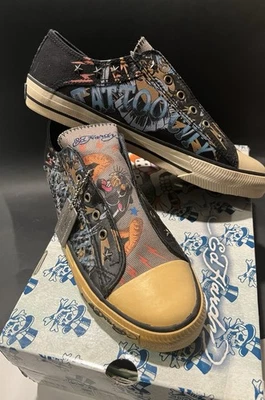 Tênis sem lacre Ed Hardy 'Tattoo City' - EUA tamanho 10 7817 Melrose - Imagem 1 de 4