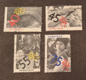 1973 Netherlands complete set stamps - CHILD - 4 x used - Picture 1 of 1