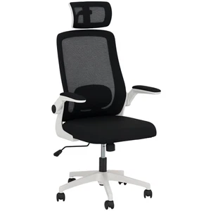 Silla ejecutiva de malla con reposacabezas HOMCOM, negra, reformada - Imagen 1 de 11