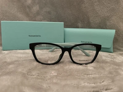 Gafas para mujer Tiffany & Co. TF2270BF 8001 marco negro NUEVAS con estuche y tela Foto 1 de 4