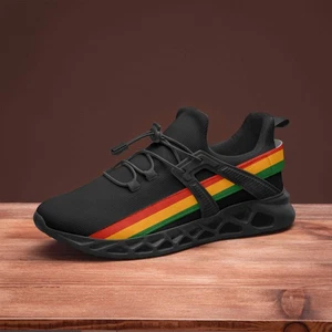 Zapatos para correr Rastaman de malla negra - Imagen 1 de 10