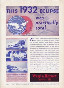 1932 Pratt & Whitney Aircraft Engines Ad 10/24/2024m - Picture 1 of 1