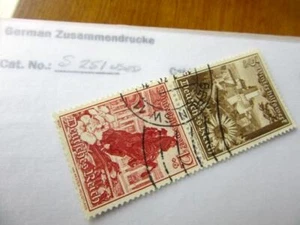 EBS Germany 1938 Winter Relief - Austrian Views - se-tenant - Michel S251 Used a - Picture 1 of 1