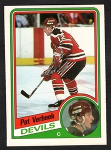 1984-85 Pat Verbeek O-Pee-Chee Hockey Rookie RC Devils #121 - Picture 1 of 2