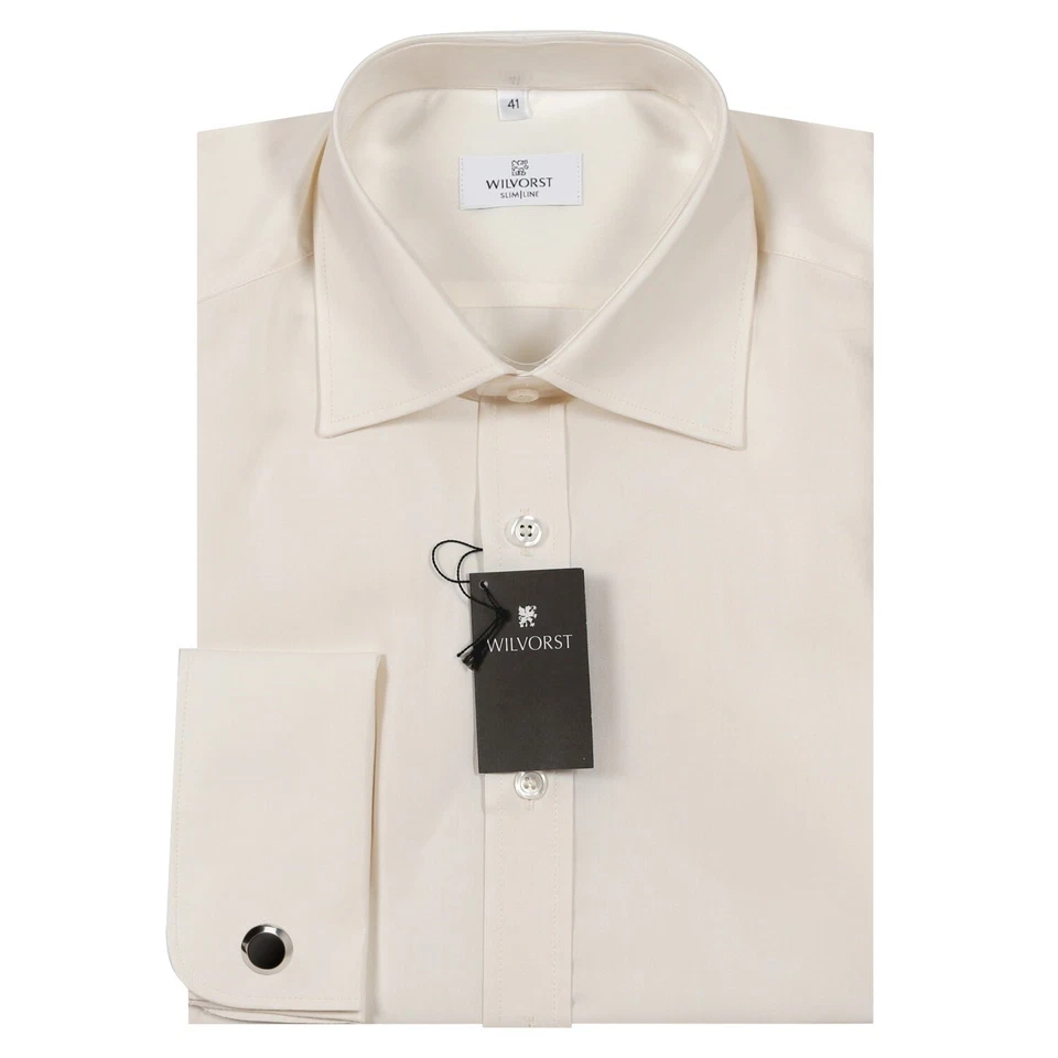 Wilvorst Herrenhemd,Hemd klassisch 470011/80 Haifischkragen,SlimLine,Champagner - Bild 1 von 1