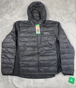 Eddie Bauer Men's Lightweight 550 Down Puffer Jacket Color Black Large XL NWT - Picture 1 of 11