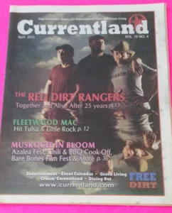 Currentland Magazine April 2013 The Red Dirt Rangers Fleetwood Mac Muskogee Fest - Picture 1 of 1