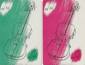 Pair of Violin Swap Cards - Bild 1 von 1