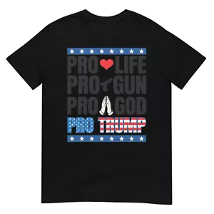 Maglietta Pro Life Pro gun Pro God Pro Trump - Foto 1 di 17