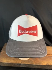 BUDWEISER Vintage Foam Mesh Snapback TRUCKER Hat Cap Beer Punk  - Picture 1 of 6