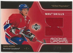 2003-04 Upper Deck Rookie Update Skills SKSK Saku Koivu 17/75 Montreal Canadiens - Picture 1 of 2