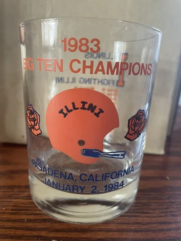 University of Illinois Fighting Illini 1984 Rose Bowl glass Cover