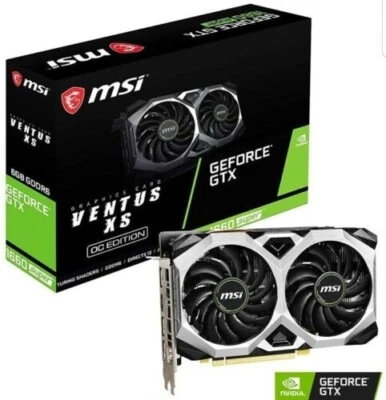 GeForce GTX 1660 Super VENTUS XS OC VR Ready OC Graphics Card - Image 1 of 4