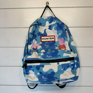 Hunter Peppa Pig Backpack Toddler Kids Muddy Puddles Small Blue Book Bag 13.5x10 - Picture 1 of 14