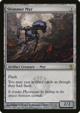 MTG Magic the Gathering 1x NM Shimmer Myr - Mirrodin Besieged x1