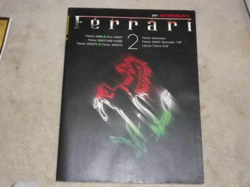Ferrari per Automobilista Vol.2 book 348tb Dino 206GT 365 Testarossa photo - Image 1 of 1