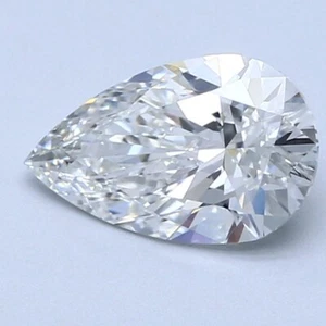 1.52 Cts Pear Cut IGI Certified Lab Grown CVD Diamond H Color VS1 Clarity STONE - Picture 1 of 12