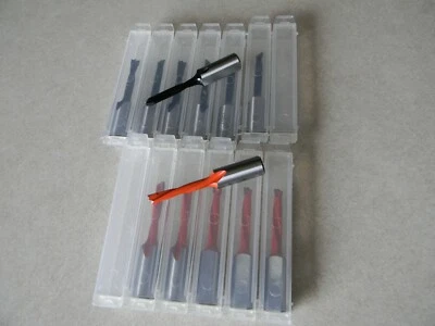 13 piezas. Broca de línea 5 mm, 57 mm de largo, vástago de 10 mm, 7 diestro y 6 diestro Foto 1 de 2