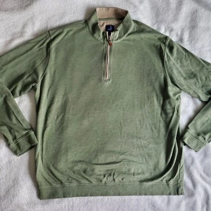 Sudadera Johnny O 1/4 Cremallera XL Pullover Verde Secuoya Ropa de Surf - Imagen 1 de 9